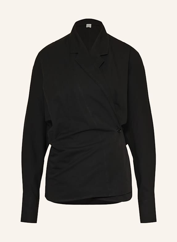 TOTEME Wickelbluse SCHWARZ