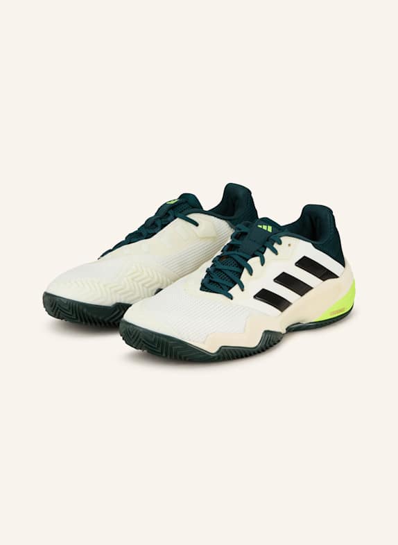 adidas Tenisové boty BARRICADE 13 CLAY BÍLÁ/ ČERNÁ/ NEONOVĚ ŽLUTÁ