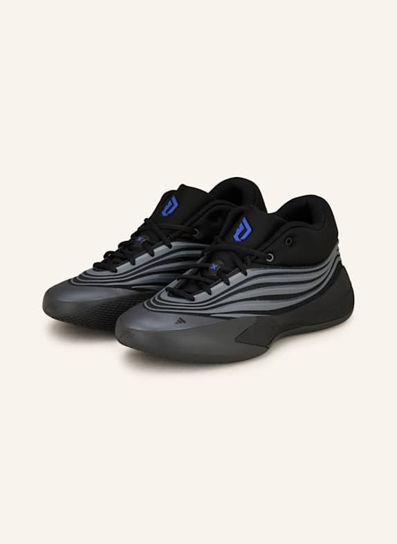 adidas Buty do koszykówki DAME CZARNY/ SZARY