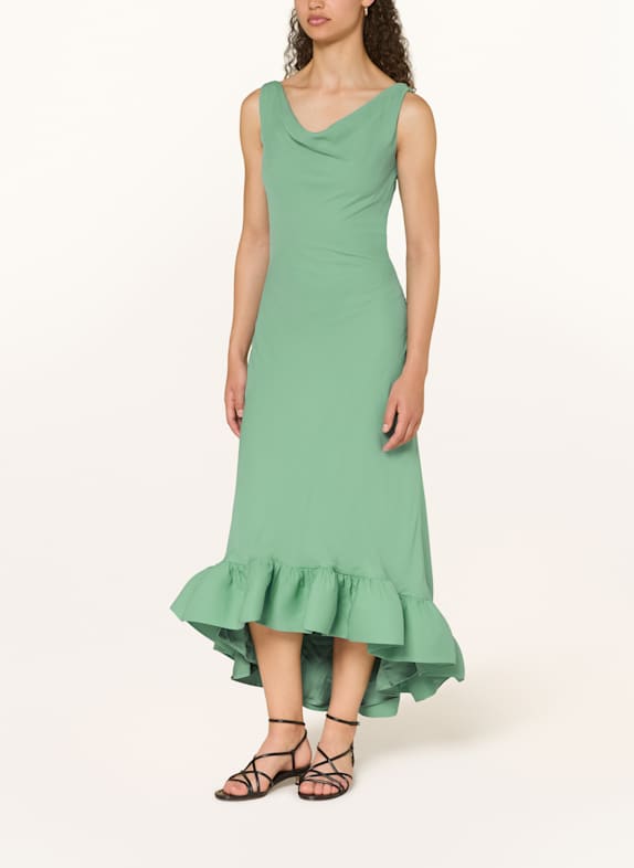 MALINA Kleid ALIA mit Volants HELLGRÜN