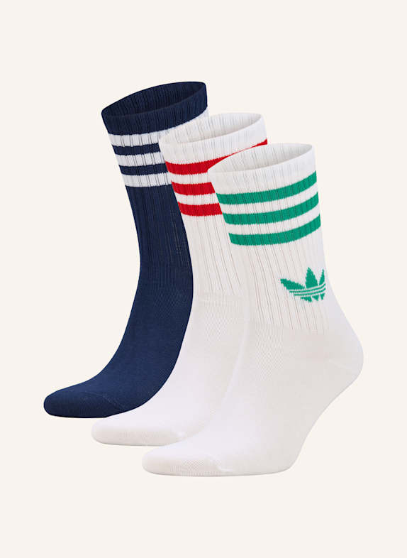 adidas Originals 3er-Pack Socken 3-STREIFEN CREW WHITE/NINDIG/WHITE