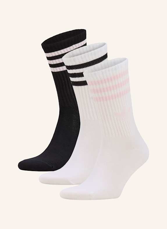 adidas Originals 3er-Pack Socken 3-STREIFEN CREW WHITE/BLACK/CLPINK