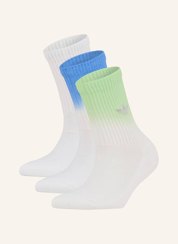 adidas Originals 3er-Pack Socken OMBRE CREW WHITE/PULLIM/BLUE
