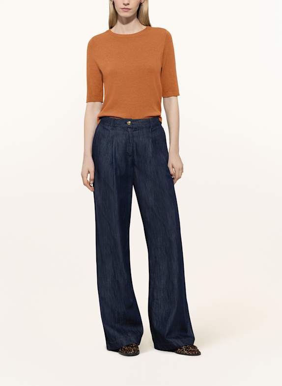LUISA CERANO tricou tricotat PORTOCALIU ÎNCHIS