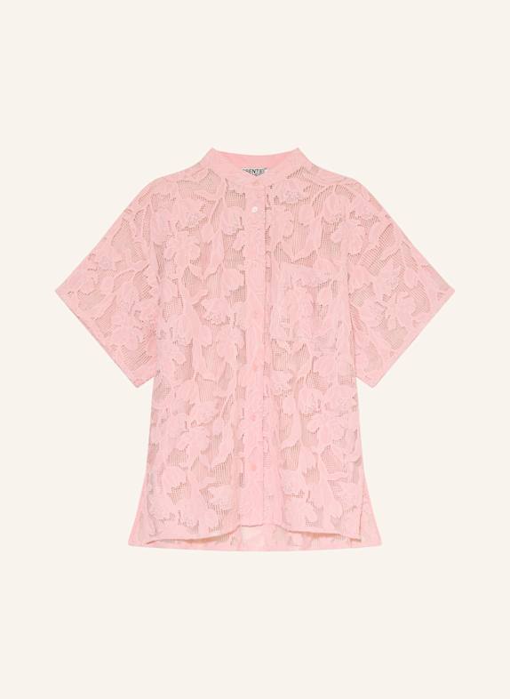 ESSENTIEL ANTWERP Hemdbluse HOK aus Lochspitze PINK