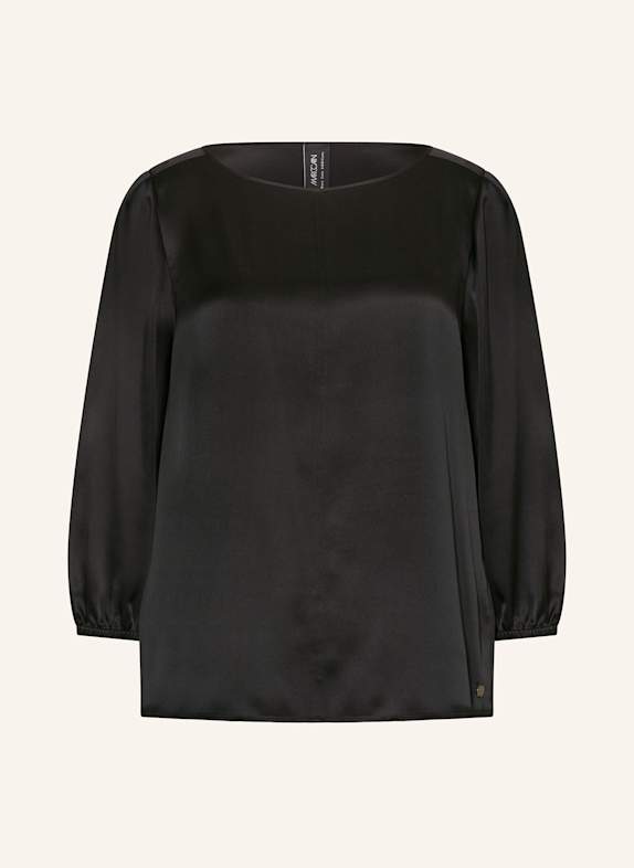 MARC CAIN Bluzka z jedwabiu 900 BLACK