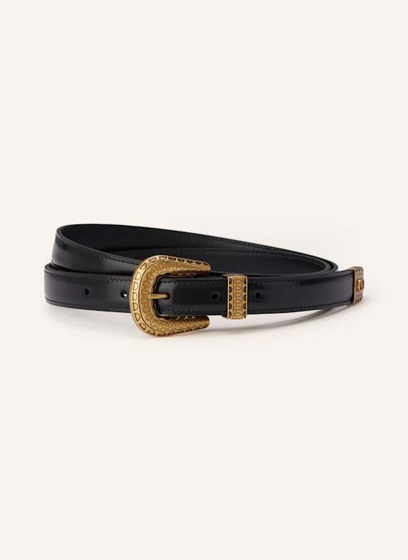 VALENTINO GARAVANI Ledergürtel VLOGO SIGNATURE SCHWARZ