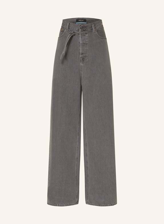 REPLAY Wide Leg Jeans MARGOTT 097 DARK GREY