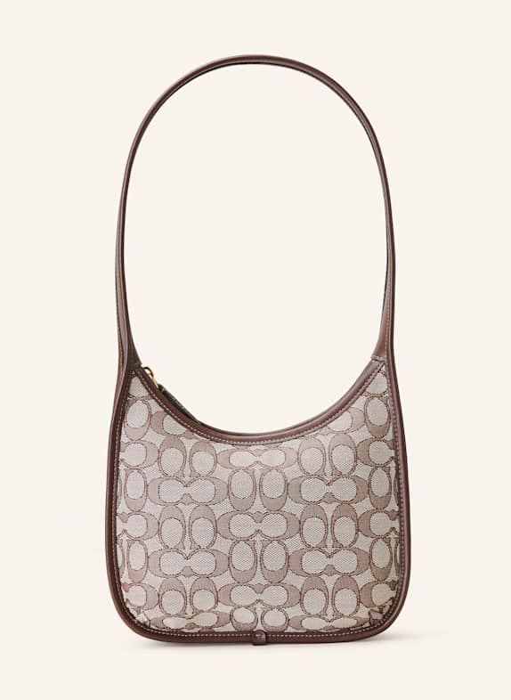 COACH CURVE shoulder bag BROWN/ CREAM