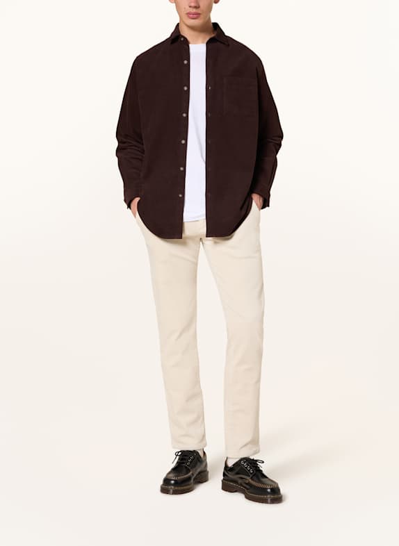 PAUL Cordhemd Comfort Fit MARRON FONCÉ
