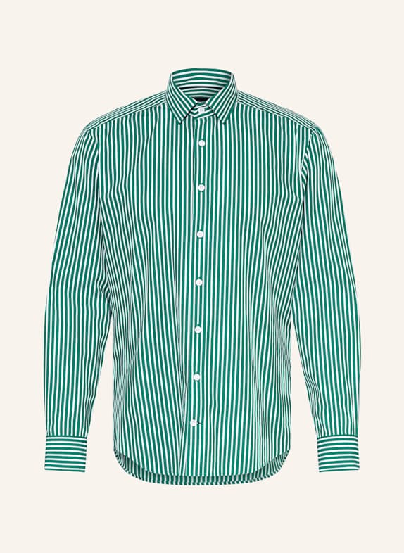 STROKESMAN'S Shirt regular fit WHITE/ GREEN