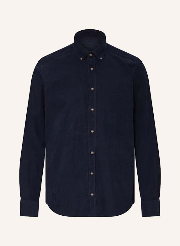 STROKESMAN'S Cord shirt regular fit DARK BLUE