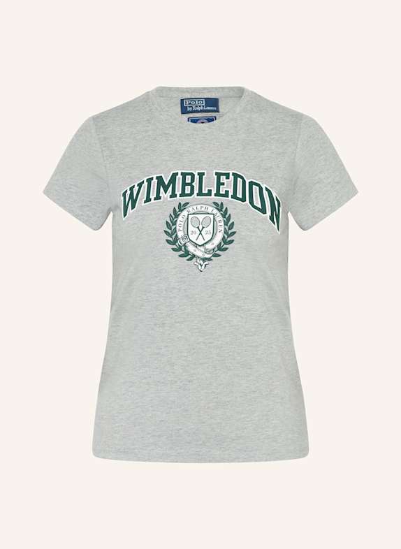 POLO RALPH LAUREN T-Shirt GRAU/ WEISS/ DUNKELGRÜN