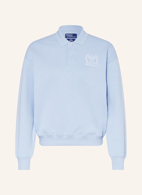 Kurtki TOMMY HILFIGER Koszulka polo z materiału dresowego JASNONIEBIESKI