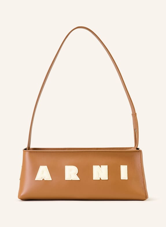 MARNI Schultertasche MUSEO COGNAC