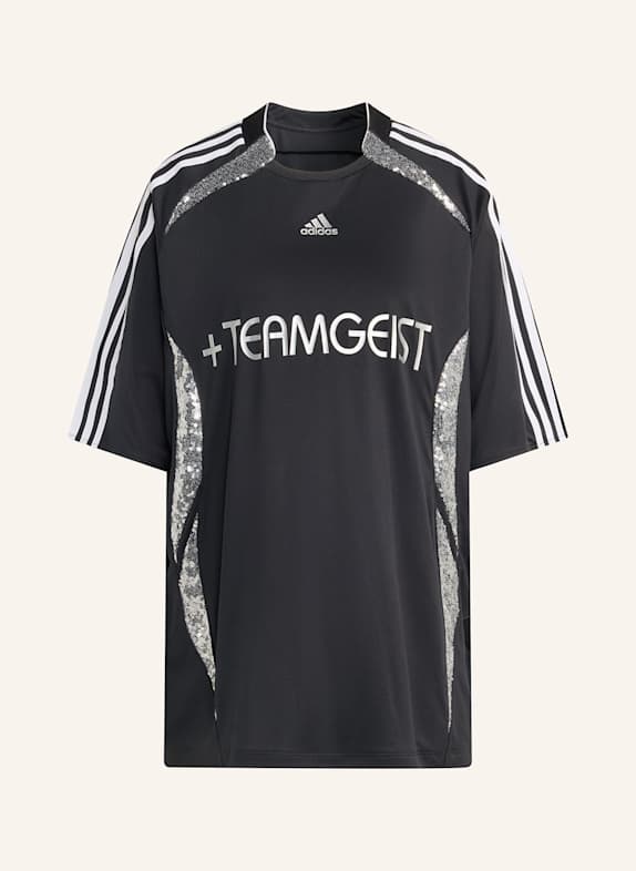adidas Originals Oversized-Shirt ADILENIUM SEASON 4 TEAMGEIST OVZD JERSEY mit Pailletten SCHWARZ/ SILBER