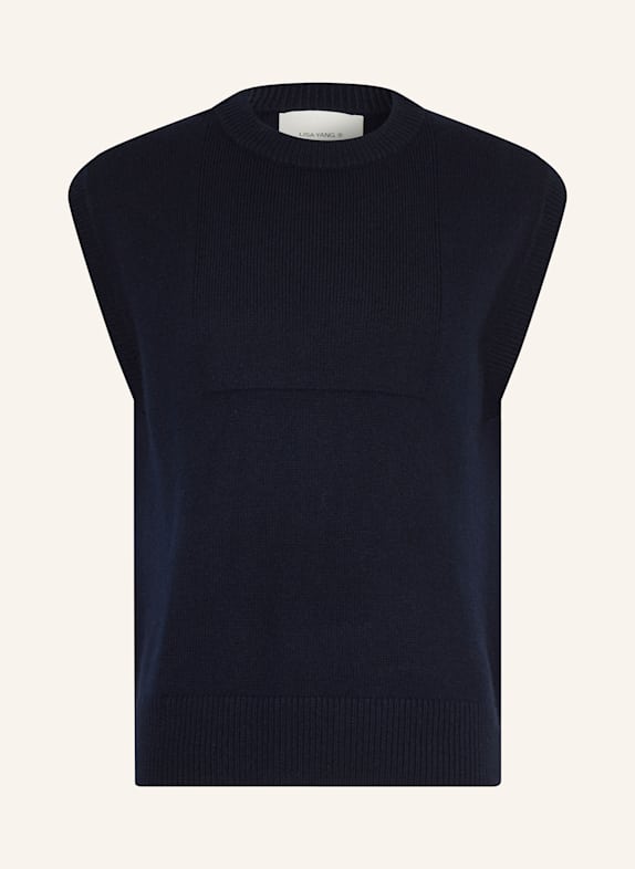 LISA YANG Cashmere-Pullunder DENNIS DUNKELBLAU