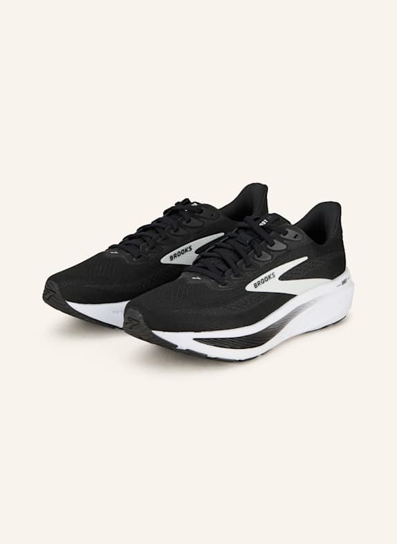 BROOKS GHOST 17 running shoes BLACK/ GRAY/ WHITE