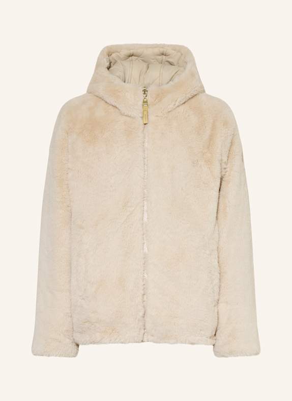 GARCIA Kunstpelz-Jacke zum Wenden BEIGE