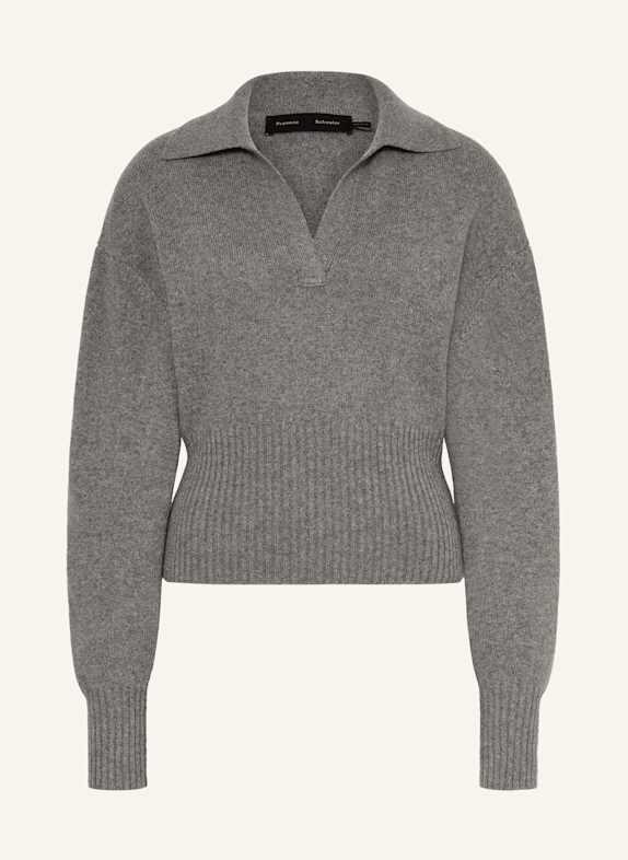 Proenza Schouler Sweter z kaszmiru JEANNE SZARY