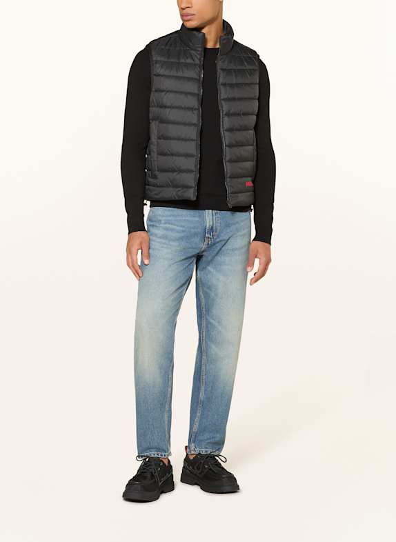 HUGO Steppend vest BRENTINO ZWART