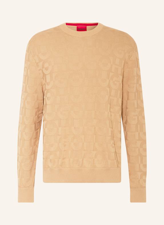 HUGO Pullover SPLITTUM BEIGE