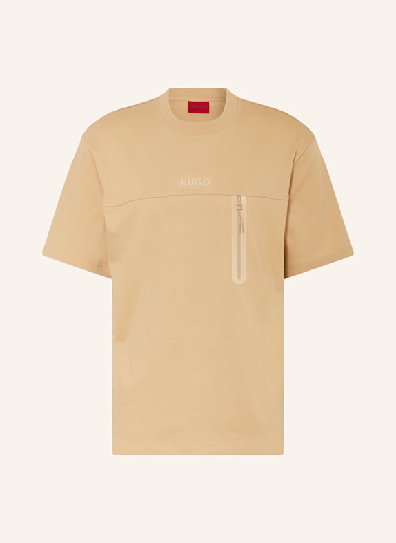 HUGO T-Shirt DUBI BEIGE