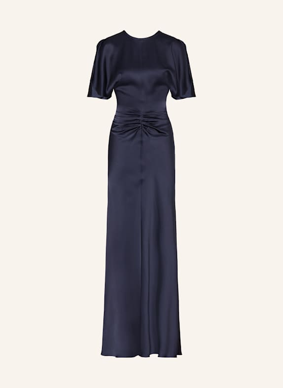 VICTORIA BECKHAM Evening dress in satin DARK BLUE