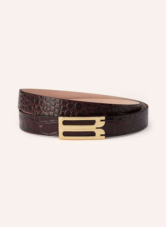 VICTORIA BECKHAM Leather belt BROWN
