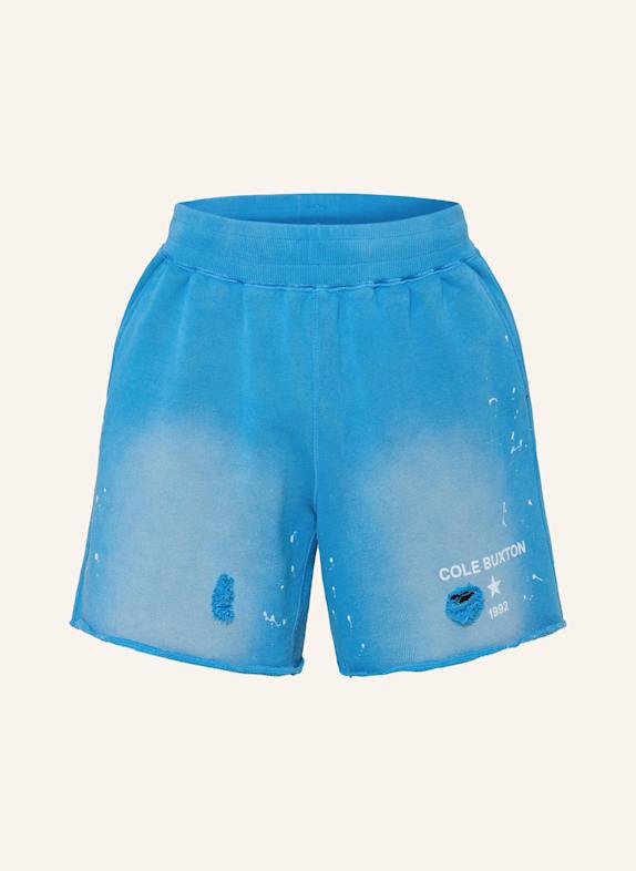 COLE BUXTON Sweat shorts BLUE/ WHITE