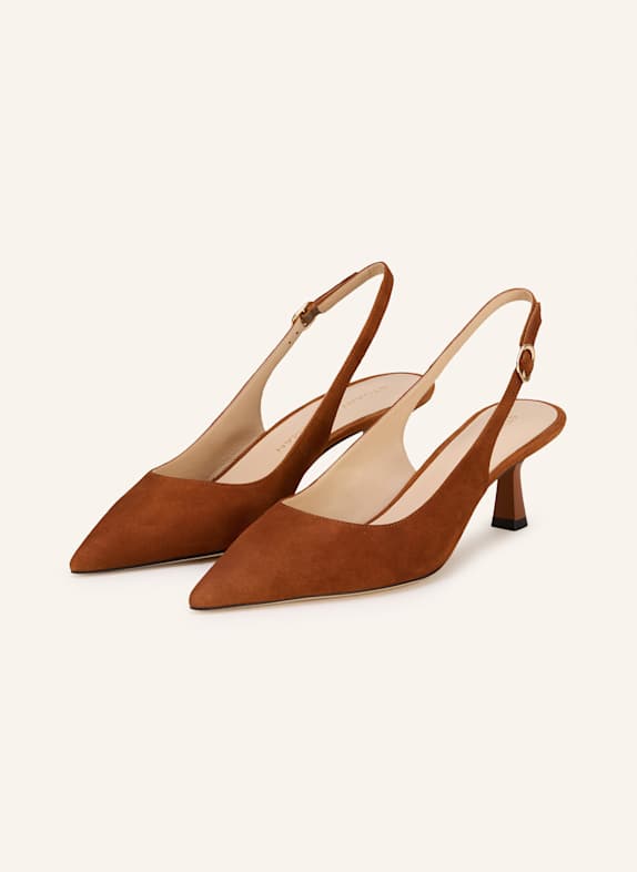STUART WEITZMAN Slingpumps STUART SCLPT 50 COGNAC