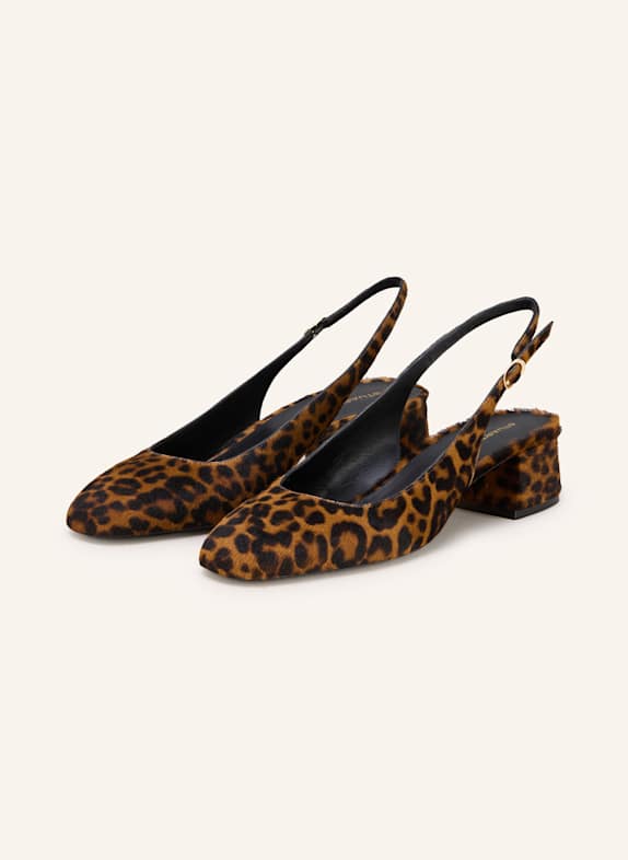 STUART WEITZMAN Slingpumps MAEVE 35 DUNKELORANGE/ SCHWARZ