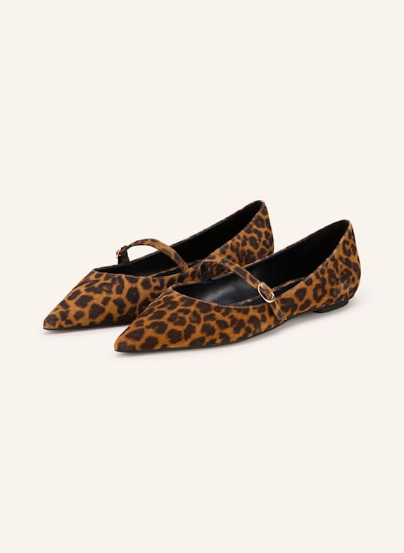 STUART WEITZMAN Mary-Jane-Ballerinas EMILIA BRAUN/ DUNKELBRAUN