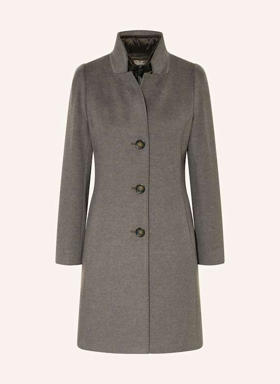 CINZIA ROCCA Płaszcz wełniany z wyjmowaną podpinką SZARY