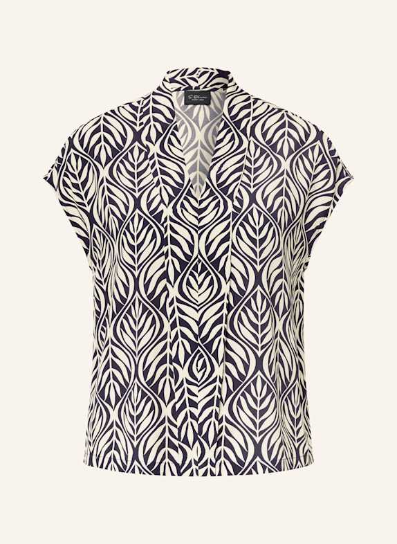 s.Oliver BLACK LABEL Blusenshirt DUNKELBLAU/ ECRU