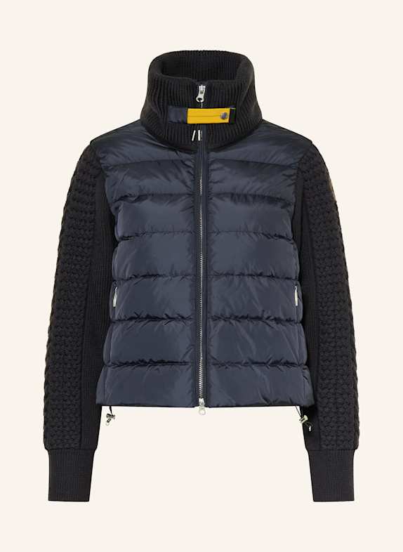 PARAJUMPERS MOONIE down jacket in mixed materials DARK BLUE