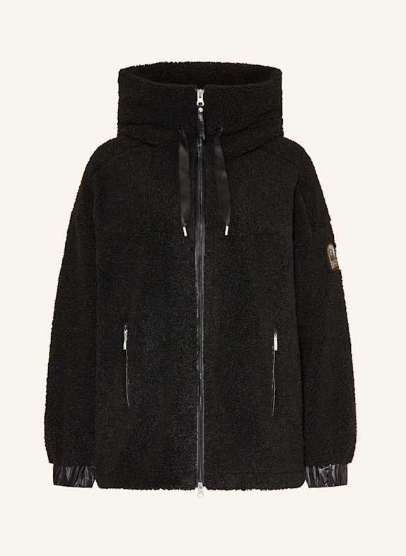 PARAJUMPERS NOELLE teddy fur jacket BLACK