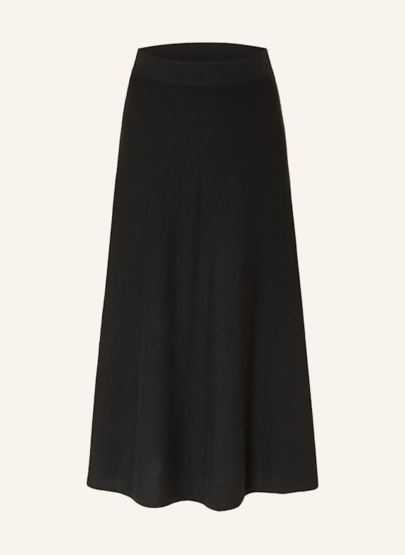 LISA YANG Strickrock TORIE aus Cashmere SCHWARZ