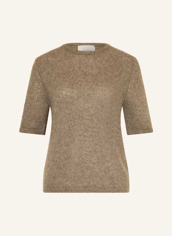 LISA YANG CECELIA knit shirt in cashmere TAUPE