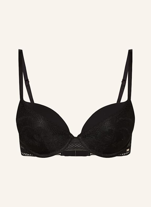 BOSS Push-up podprsenka PEONY LACE ČERNÁ