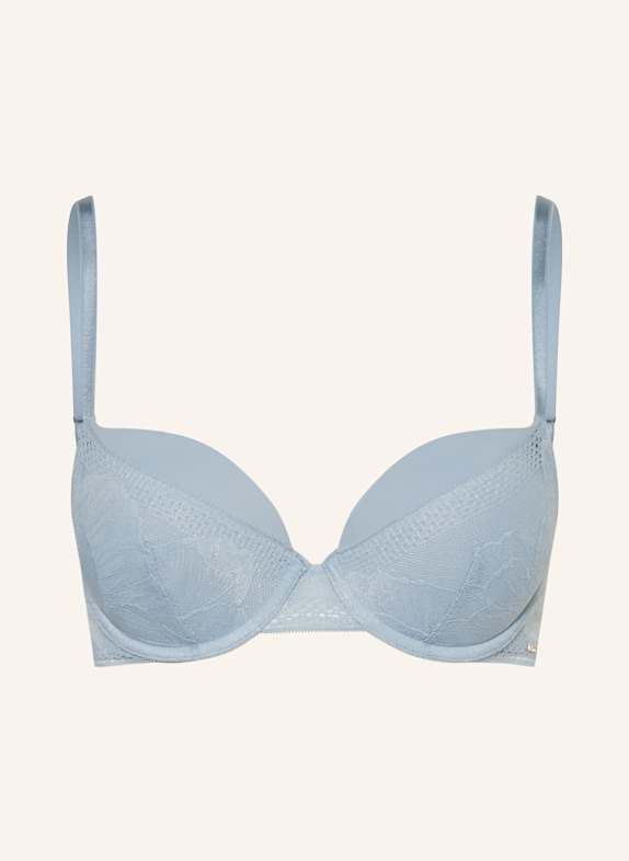 BOSS Push-up podprsenka PEONY LACE TMAVĚ MODRÁ