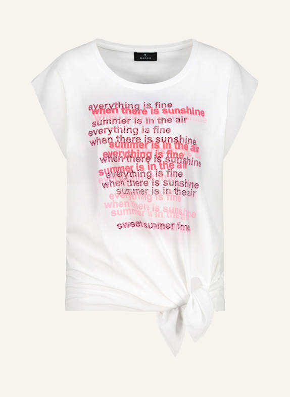 monari T-Shirt mit Schmucksteinen WEISS