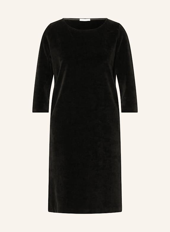 CIRCOLO 1901 Samtkleid mit 3/4-Arm SCHWARZ