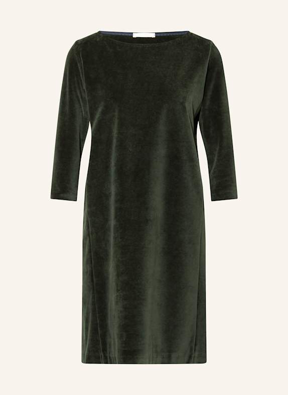 CIRCOLO 1901 Samtkleid mit 3/4-Arm DUNKELGRÜN