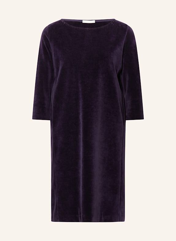 CIRCOLO 1901 Samtkleid mit 3/4-Arm DUNKELLILA