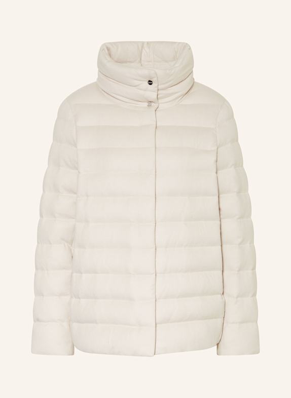 HERNO Jacke PIUMINO CAPA/ CETA aus Seide und Cashmere ECRU