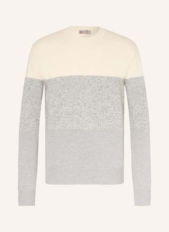 HERNO Pullover ECRU/ HELLGRAU