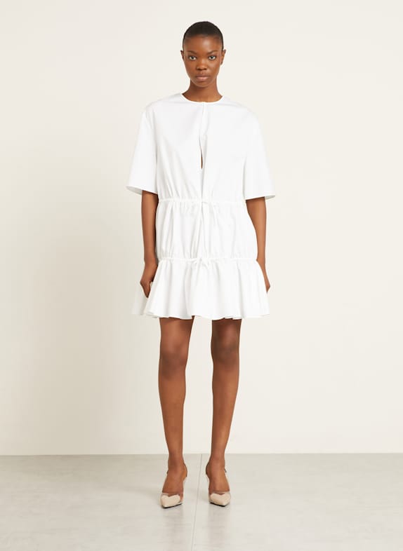 ALAÏA Dress with 3/4 sleeves WHITE