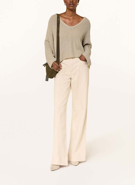 7 for all mankind Jeans med vida ben LOTTA LJUSGUL