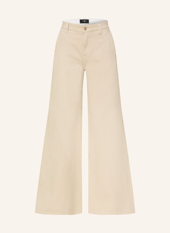7 for all mankind Wide Leg Jeans WILLOW 1A4 Creme